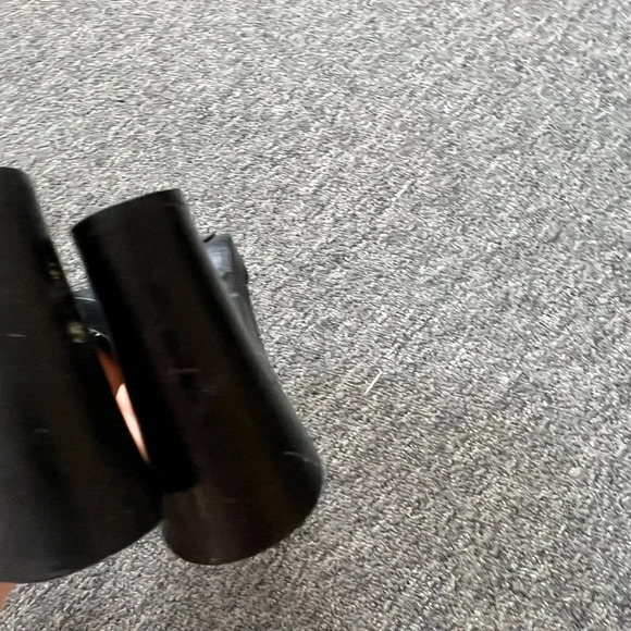 GUCCI | Sandalo Suola Gomma Original GG/Cuoio Maidera Heels in Nero, size 5 - Picture 9 of 9